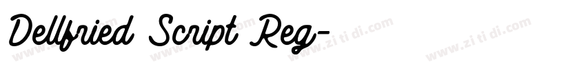 Dellfried Script Reg字体转换